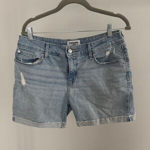 Levi's Light Wash Distressed Denim Shorts